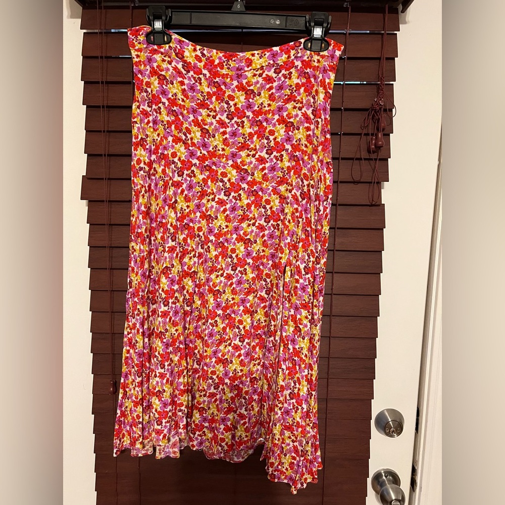 Floral Print Handkerchief-style Women's Skirt